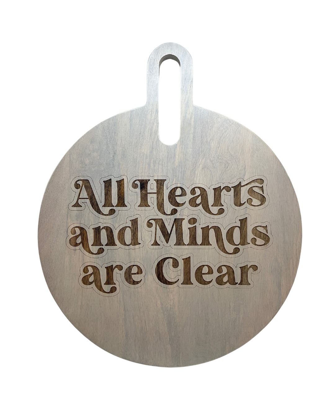 All Hearts & Minds Clear Serving Board