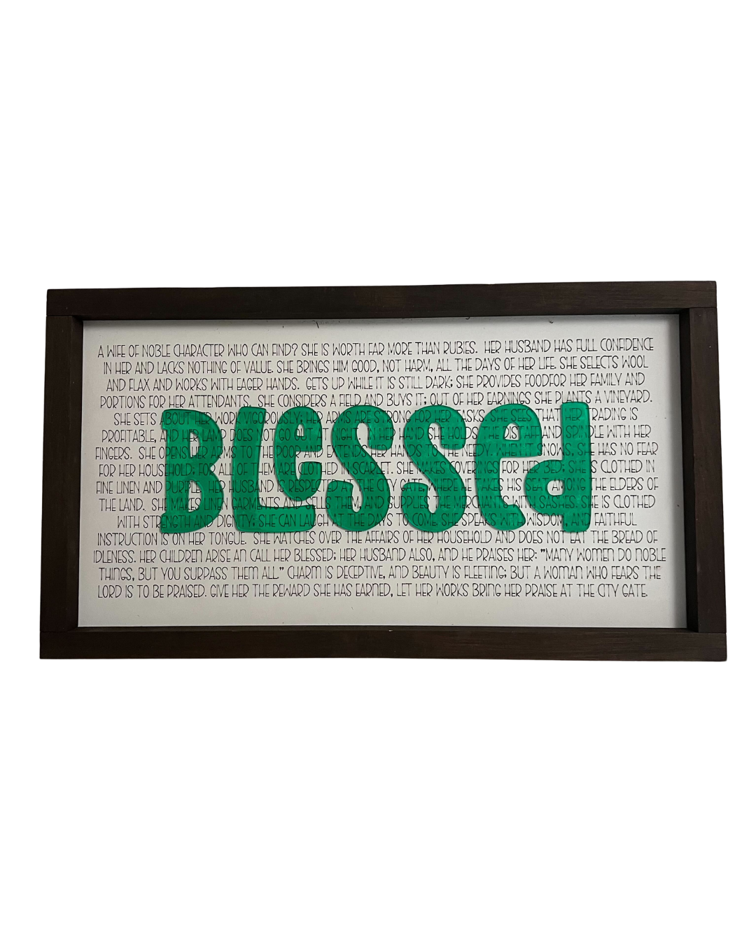 Proverbs 31 "Blessed" Wall Art