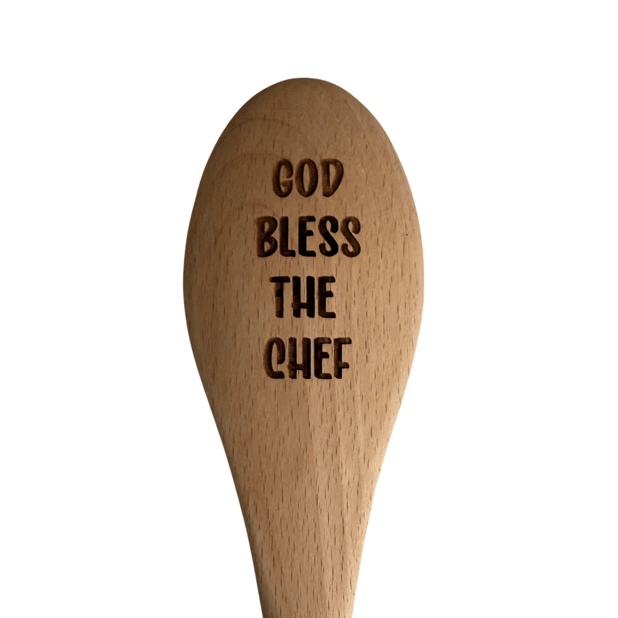 God Bless the Chef wooden spoon kitchen decor