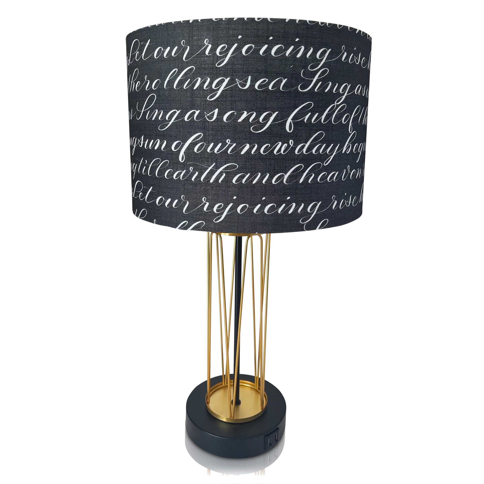 Lift Every Voice and Sing Table Lampshade (Diameter 12”)