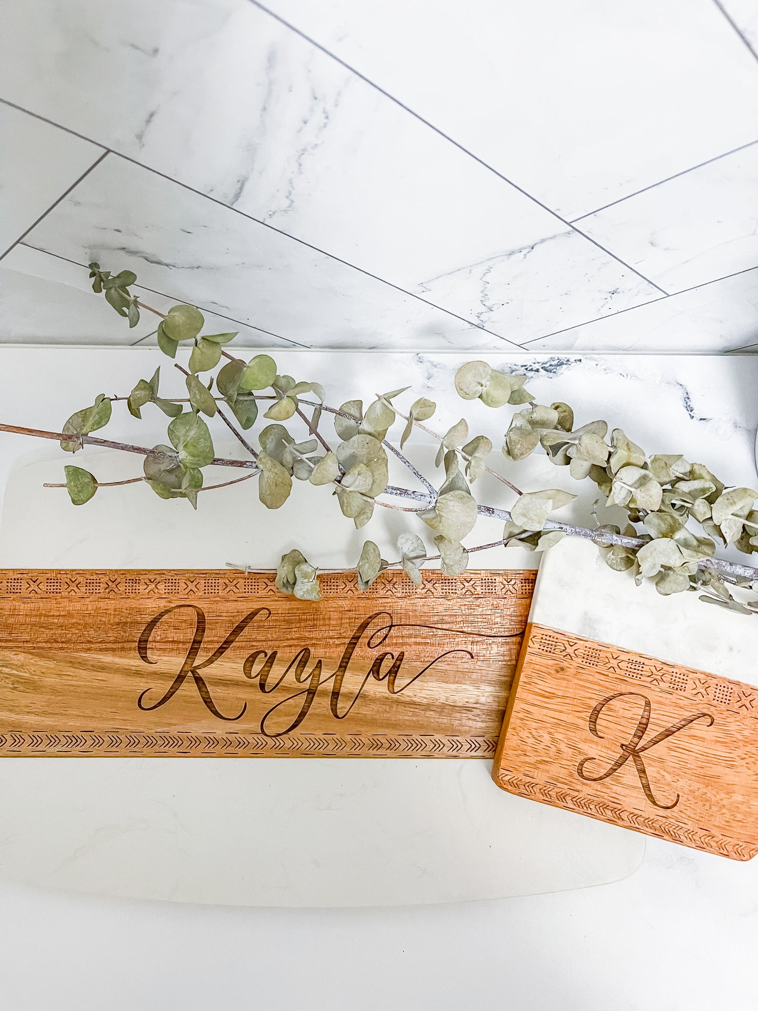 Deco Negro Personalized Coasters (Set of 4)