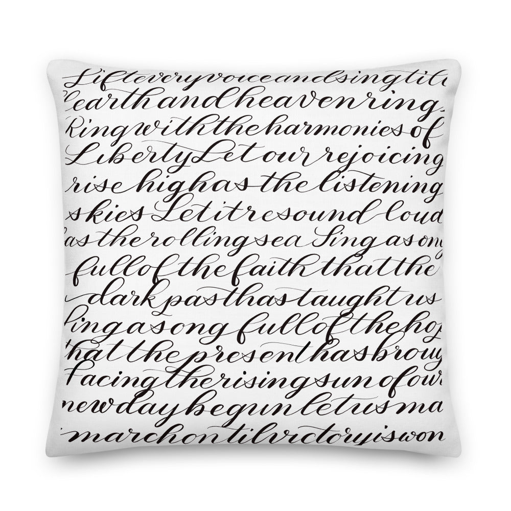 Lift Every Voice and Sing Premium Pillow