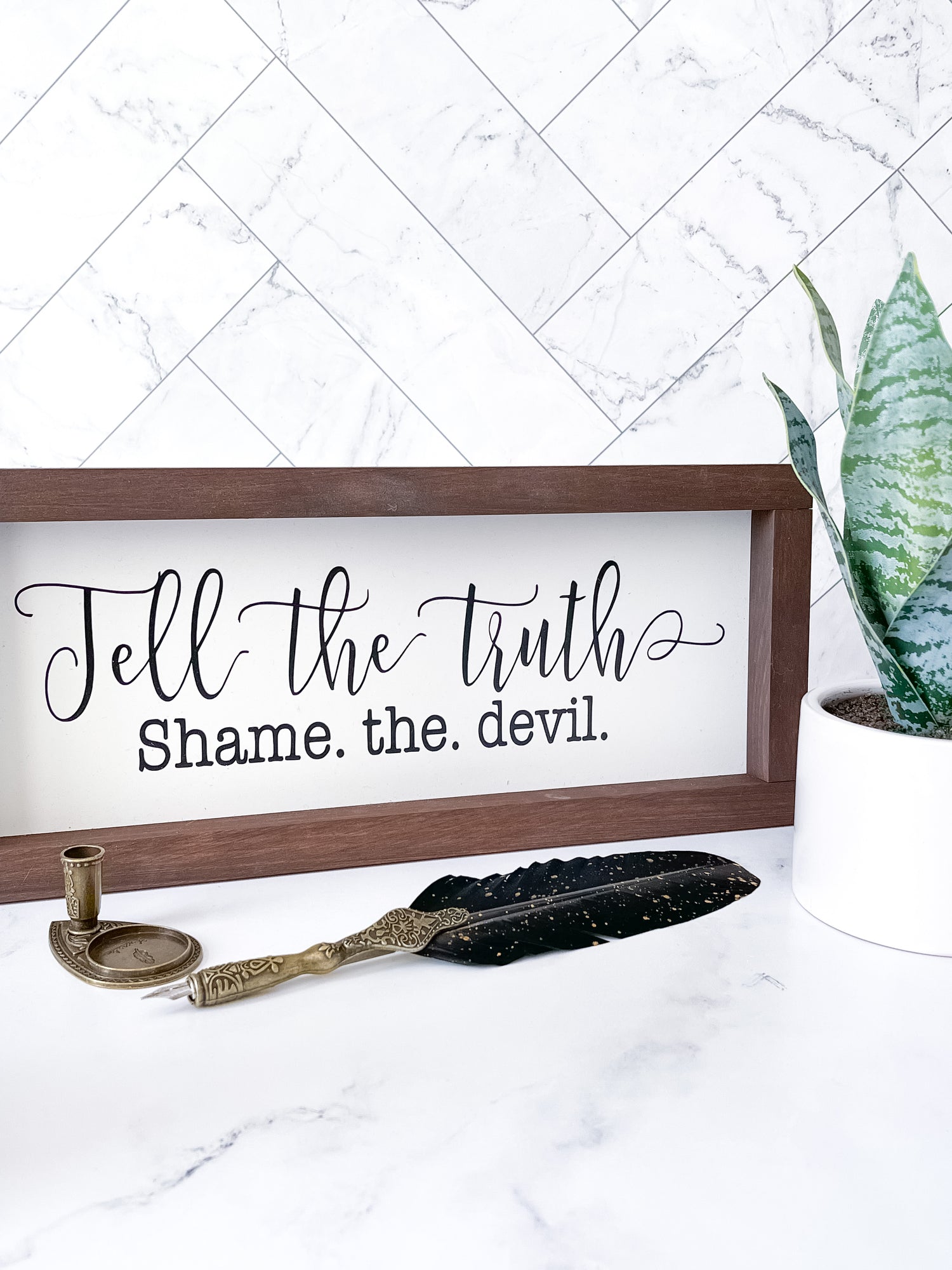 Tell the Truth...Shame the Devil Wall Decor