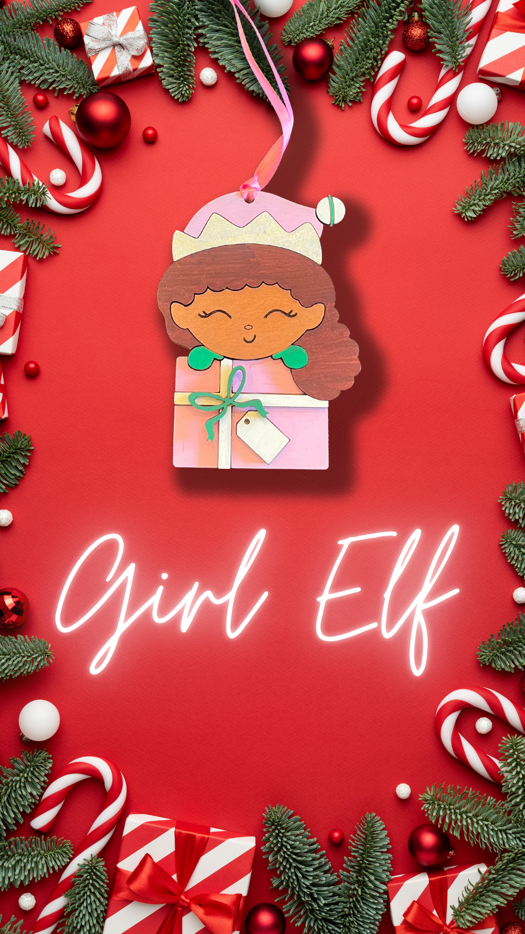 Girl Elf Ornament