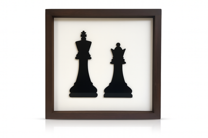 Black King and Queen Wall Art