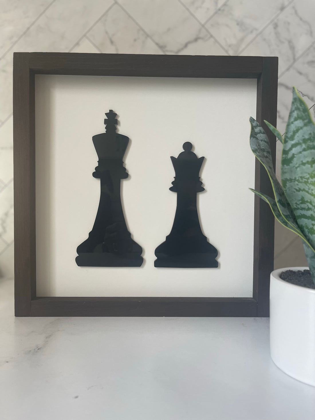 Black King and Queen Wall Art