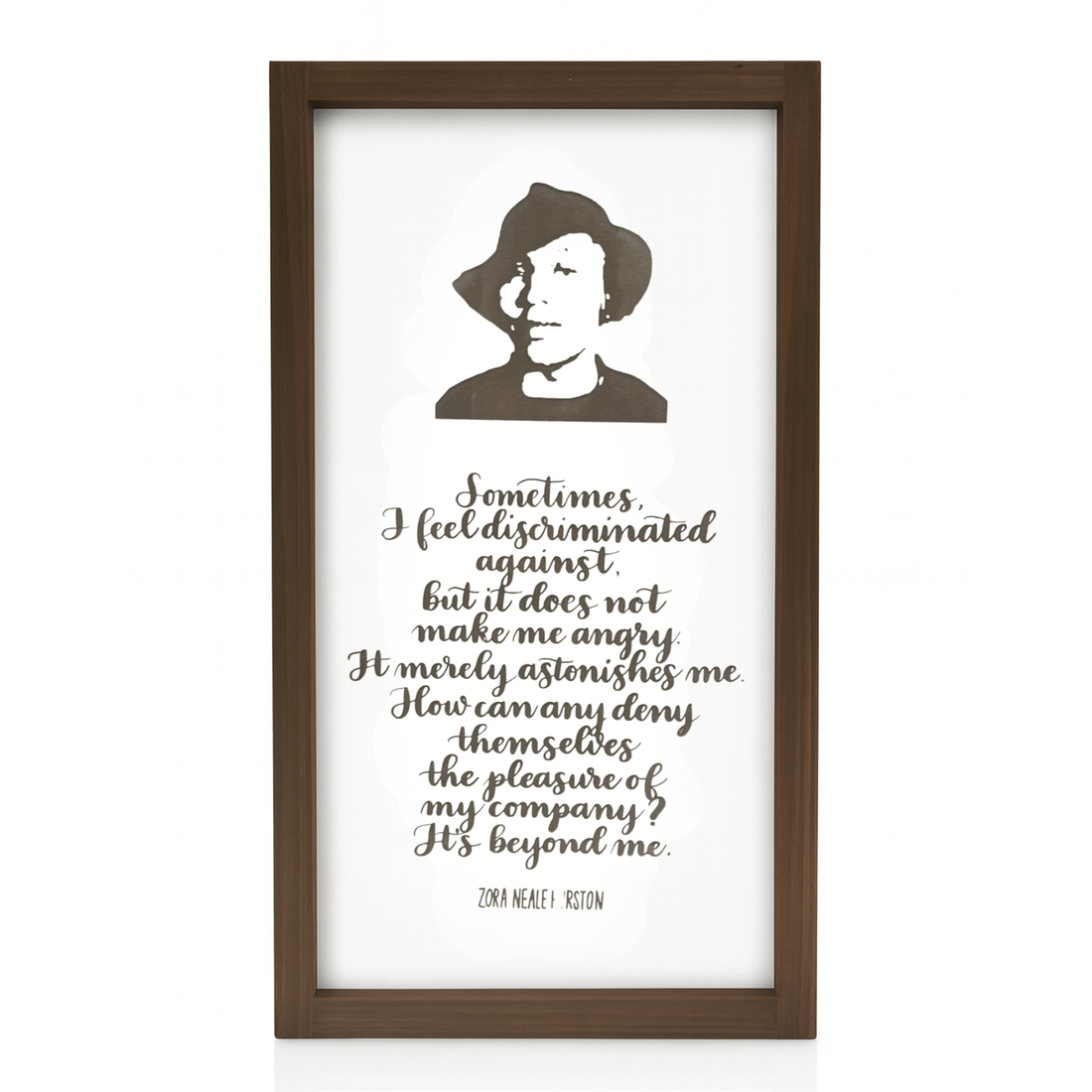 Zora Neale Hurston Calligraphy Wall Art
