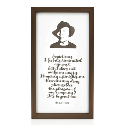 Zora Neale Hurston Calligraphy Wall Art