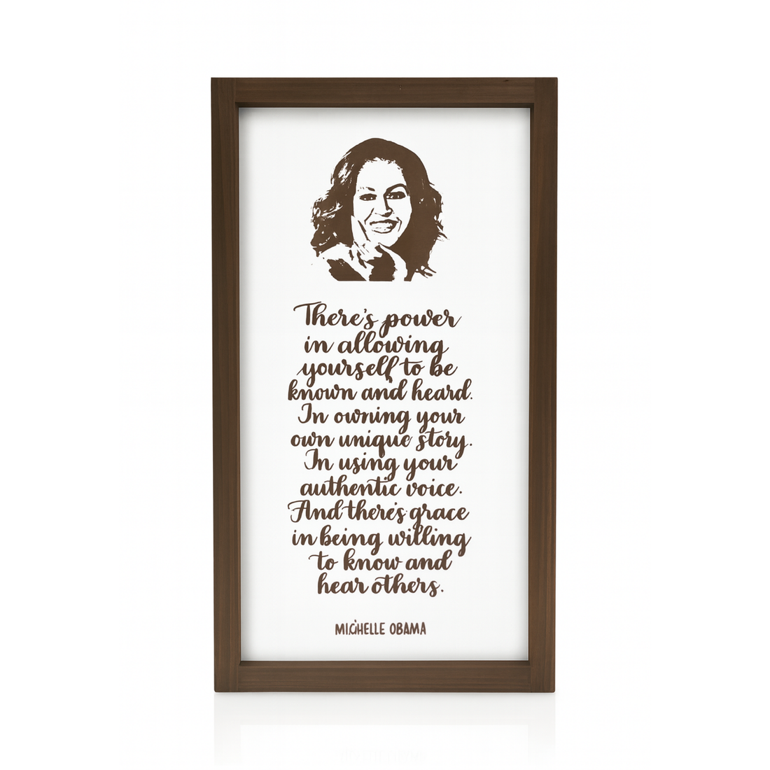 Michelle Obama Calligraphy Wall Art