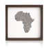 Africa fingerprint wall art with Motherland design