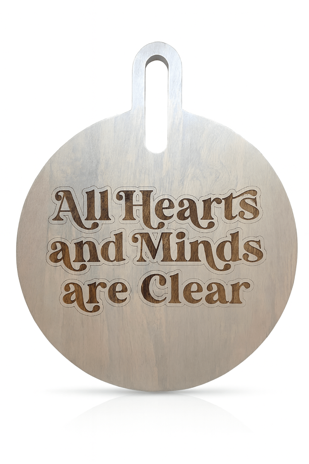 All Hearts &amp; Minds Clear Serving Board - DecoNegro