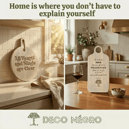 All Hearts &amp; Minds + Maya Angelou Serving Board Bundle - DecoNegro