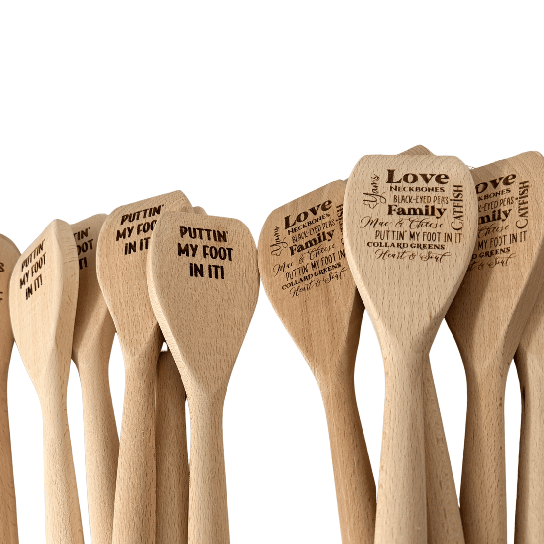 Heart and Soul Wooden Spoons - DecoNegro