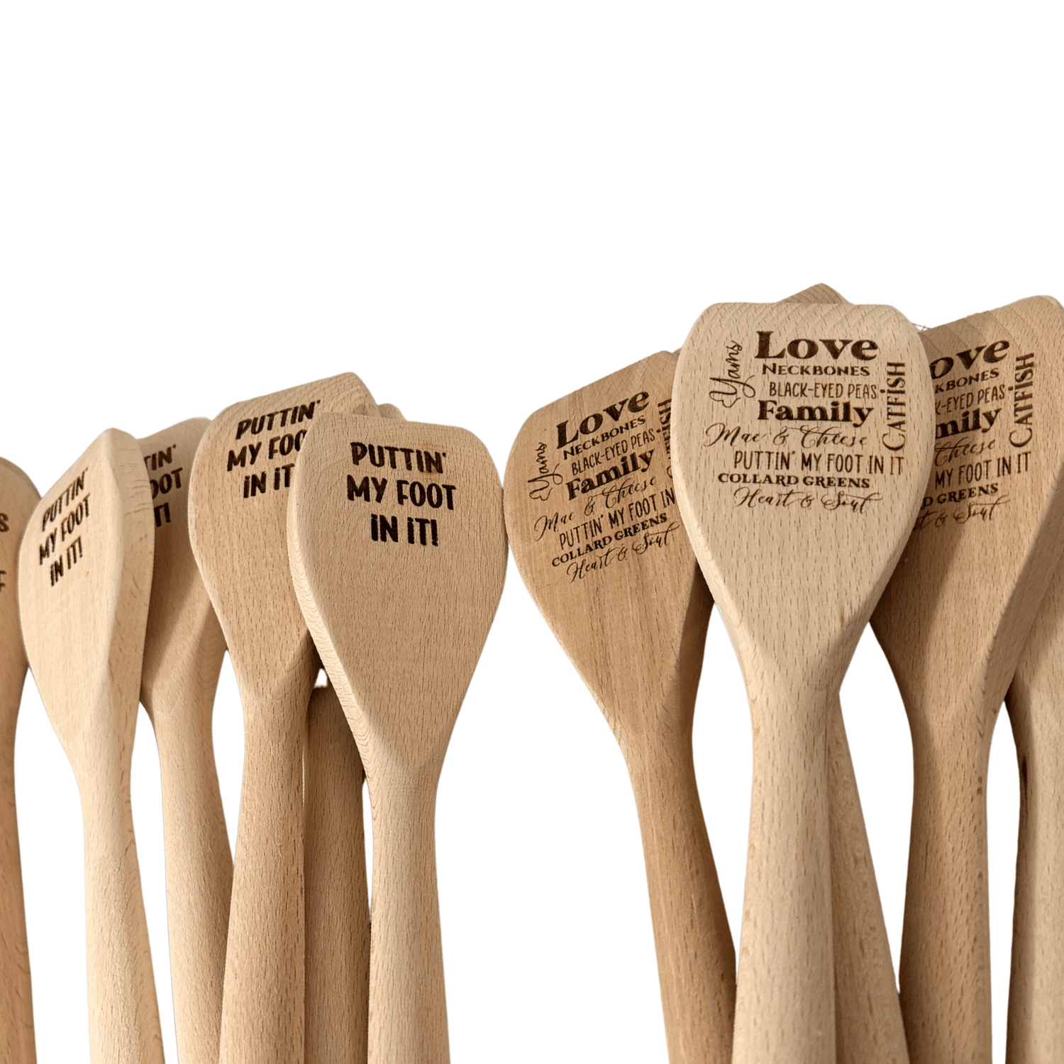 Heart and Soul Wooden Spoons - DecoNegro