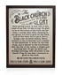 Black Church wall art with engraved church sayings