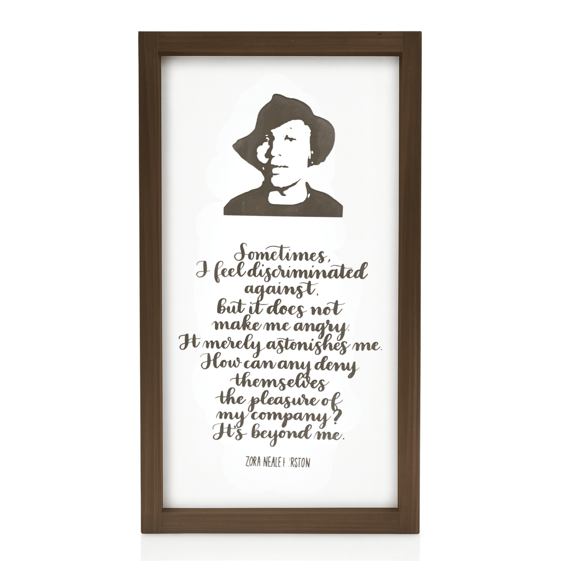 Zora Neale Hurston Calligraphy Wall Art - DecoNegro