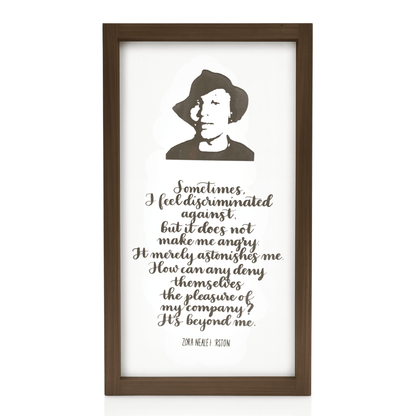 Zora Neale Hurston Calligraphy Wall Art - DecoNegro