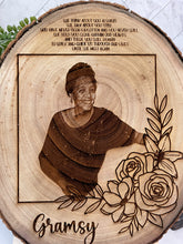 Load image into Gallery viewer, Memorial Engraved Photo on Wood
