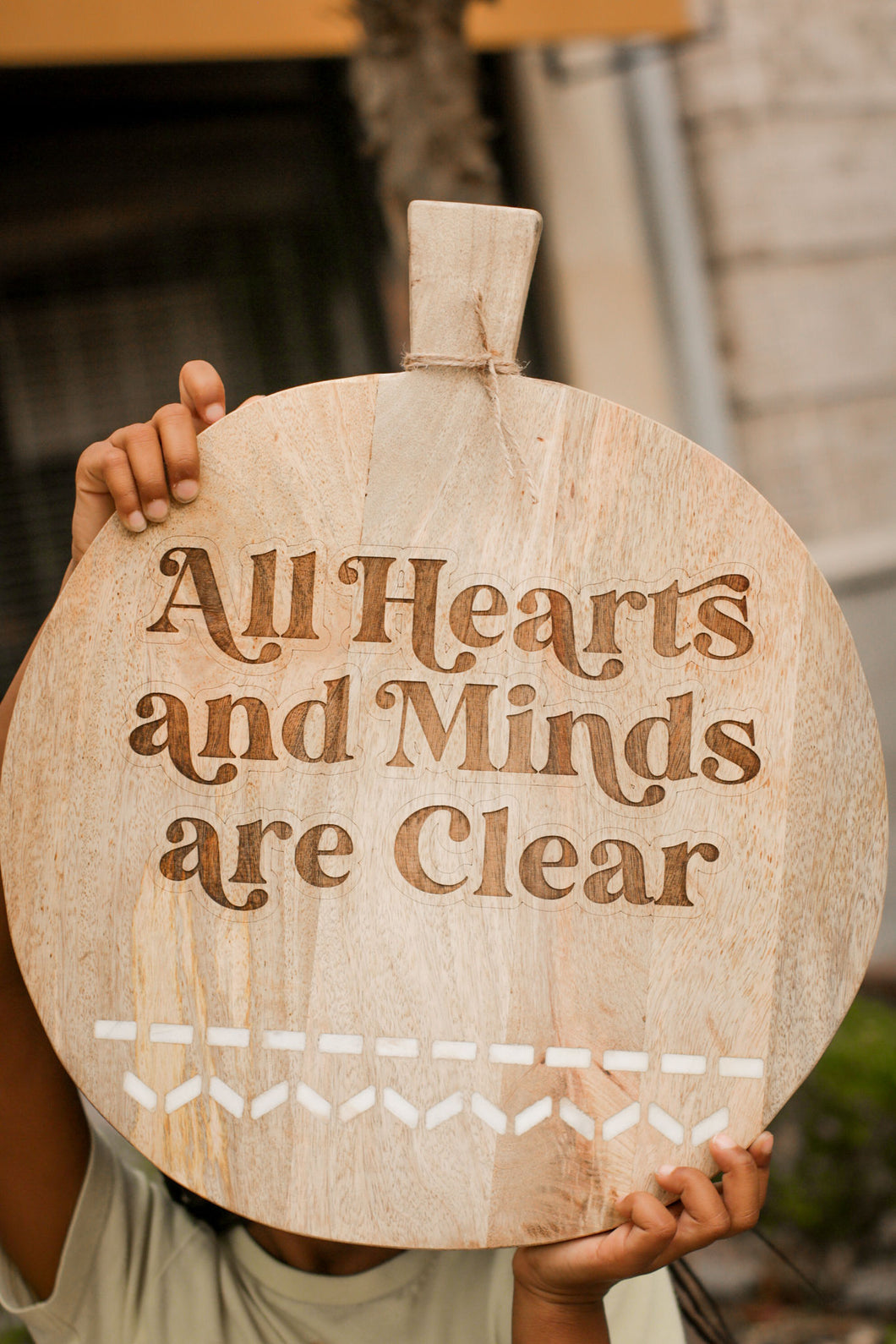 All Hearts & Minds Clear Serving Board