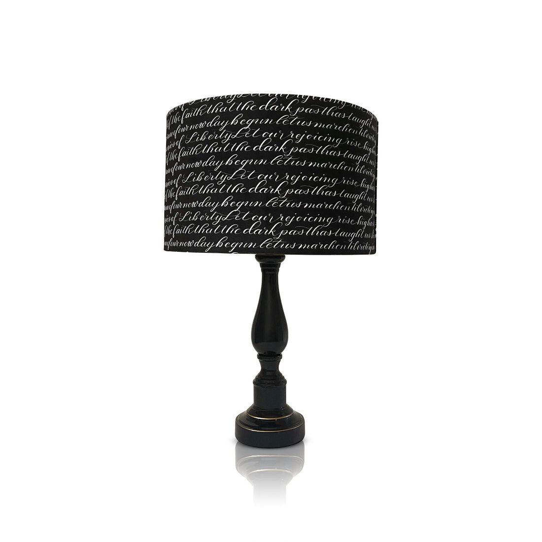 Black Lift Every Voice and Sing accent lampshade